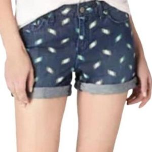 Pilcro and the Letterpress Ikat Print Denim Shorts - Size 27